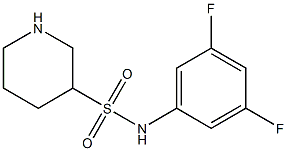 N-(3,5-difluorophenyl)piperidine-3-sulfonamide 结构式