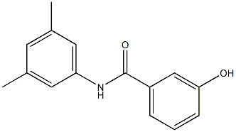 N-(3,5-dimethylphenyl)-3-hydroxybenzamide 结构式