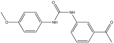 N-(3-acetylphenyl)-N'-(4-methoxyphenyl)urea 结构式