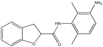 N-(3-amino-2,6-dimethylphenyl)-2,3-dihydro-1-benzofuran-2-carboxamide 结构式