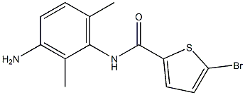 N-(3-amino-2,6-dimethylphenyl)-5-bromothiophene-2-carboxamide 结构式