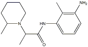 N-(3-amino-2-methylphenyl)-2-(2-methylpiperidin-1-yl)propanamide 结构式