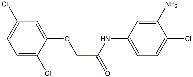 N-(3-amino-4-chlorophenyl)-2-(2,5-dichlorophenoxy)acetamide 结构式