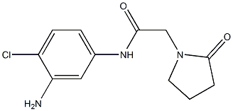 N-(3-amino-4-chlorophenyl)-2-(2-oxopyrrolidin-1-yl)acetamide 结构式