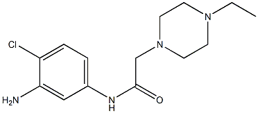 N-(3-amino-4-chlorophenyl)-2-(4-ethylpiperazin-1-yl)acetamide 结构式