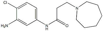 N-(3-amino-4-chlorophenyl)-3-azepan-1-ylpropanamide 结构式