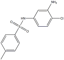 N-(3-amino-4-chlorophenyl)-4-methylbenzenesulfonamide 结构式