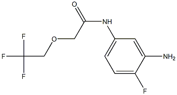 N-(3-amino-4-fluorophenyl)-2-(2,2,2-trifluoroethoxy)acetamide 结构式