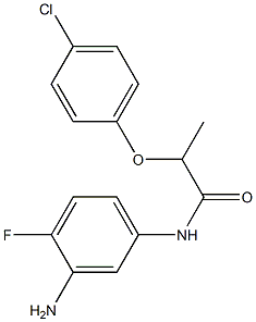 N-(3-amino-4-fluorophenyl)-2-(4-chlorophenoxy)propanamide 结构式