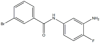 N-(3-amino-4-fluorophenyl)-3-bromobenzamide 结构式