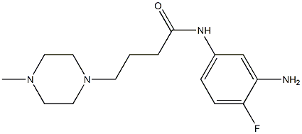 N-(3-amino-4-fluorophenyl)-4-(4-methylpiperazin-1-yl)butanamide 结构式