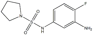 N-(3-amino-4-fluorophenyl)pyrrolidine-1-sulfonamide 结构式