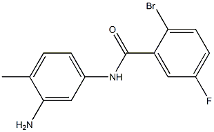 N-(3-amino-4-methylphenyl)-2-bromo-5-fluorobenzamide 结构式