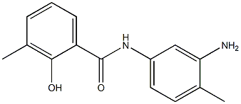 N-(3-amino-4-methylphenyl)-2-hydroxy-3-methylbenzamide 结构式