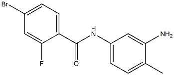 N-(3-amino-4-methylphenyl)-4-bromo-2-fluorobenzamide 结构式