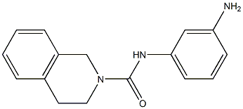 N-(3-aminophenyl)-1,2,3,4-tetrahydroisoquinoline-2-carboxamide 结构式