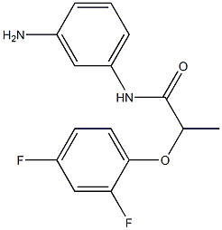 N-(3-aminophenyl)-2-(2,4-difluorophenoxy)propanamide 结构式