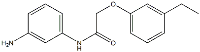 N-(3-aminophenyl)-2-(3-ethylphenoxy)acetamide 结构式