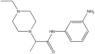 N-(3-aminophenyl)-2-(4-ethylpiperazin-1-yl)propanamide 结构式