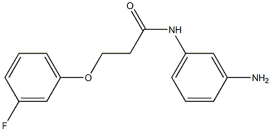 N-(3-aminophenyl)-3-(3-fluorophenoxy)propanamide 结构式