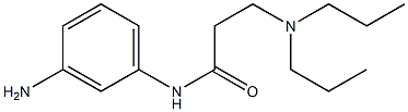 N-(3-aminophenyl)-3-(dipropylamino)propanamide 结构式