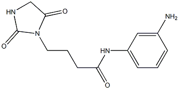 N-(3-aminophenyl)-4-(2,5-dioxoimidazolidin-1-yl)butanamide 结构式