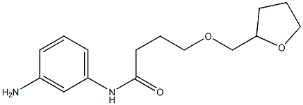 N-(3-aminophenyl)-4-(oxolan-2-ylmethoxy)butanamide 结构式