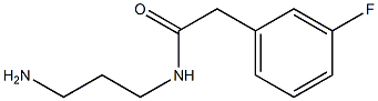 N-(3-aminopropyl)-2-(3-fluorophenyl)acetamide 结构式