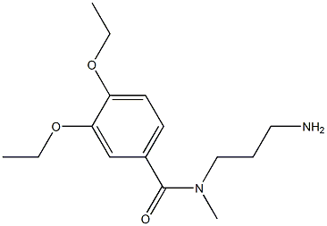 N-(3-aminopropyl)-3,4-diethoxy-N-methylbenzamide 结构式