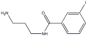 N-(3-aminopropyl)-3-iodobenzamide 结构式