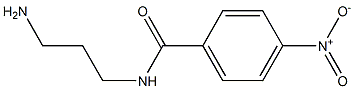N-(3-aminopropyl)-4-nitrobenzamide 结构式
