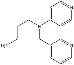 N-(3-aminopropyl)-N-(pyridin-3-ylmethyl)pyridin-4-amine 结构式