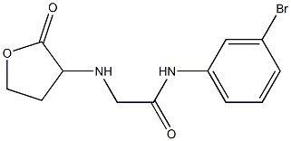 N-(3-bromophenyl)-2-[(2-oxooxolan-3-yl)amino]acetamide 结构式