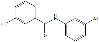 N-(3-bromophenyl)-3-hydroxybenzamide 结构式