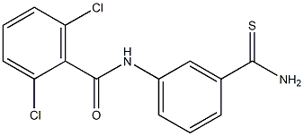 N-(3-carbamothioylphenyl)-2,6-dichlorobenzamide 结构式