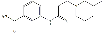 N-(3-carbamothioylphenyl)-3-(dipropylamino)propanamide 结构式