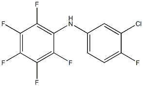 N-(3-chloro-4-fluorophenyl)-2,3,4,5,6-pentafluoroaniline 结构式