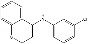 N-(3-chlorophenyl)-3,4-dihydro-2H-1-benzothiopyran-4-amine 结构式