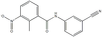 N-(3-cyanophenyl)-2-methyl-3-nitrobenzamide 结构式