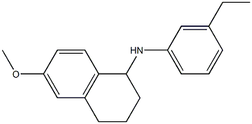 N-(3-ethylphenyl)-6-methoxy-1,2,3,4-tetrahydronaphthalen-1-amine 结构式