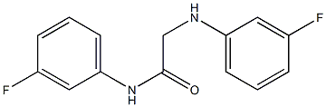 N-(3-fluorophenyl)-2-[(3-fluorophenyl)amino]acetamide 结构式