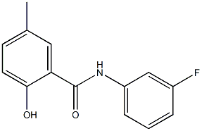 N-(3-fluorophenyl)-2-hydroxy-5-methylbenzamide 结构式