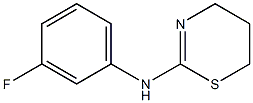 N-(3-fluorophenyl)-5,6-dihydro-4H-1,3-thiazin-2-amine 结构式