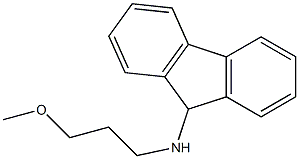 N-(3-methoxypropyl)-9H-fluoren-9-amine 结构式