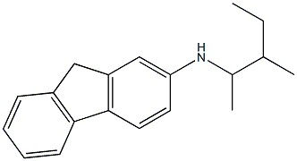 N-(3-methylpentan-2-yl)-9H-fluoren-2-amine 结构式