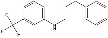 N-(3-phenylpropyl)-3-(trifluoromethyl)aniline 结构式