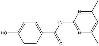 N-(4,6-dimethylpyrimidin-2-yl)-4-hydroxybenzamide 结构式