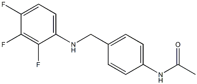 N-(4-{[(2,3,4-trifluorophenyl)amino]methyl}phenyl)acetamide 结构式