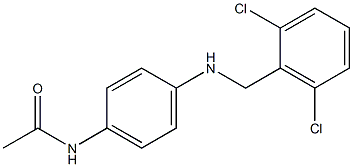 N-(4-{[(2,6-dichlorophenyl)methyl]amino}phenyl)acetamide 结构式