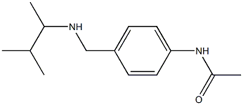N-(4-{[(3-methylbutan-2-yl)amino]methyl}phenyl)acetamide 结构式